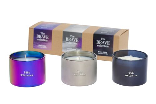 Gift set of mini scented candles