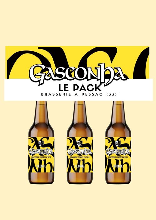 Bière Tripack Gasconha Golden Ale