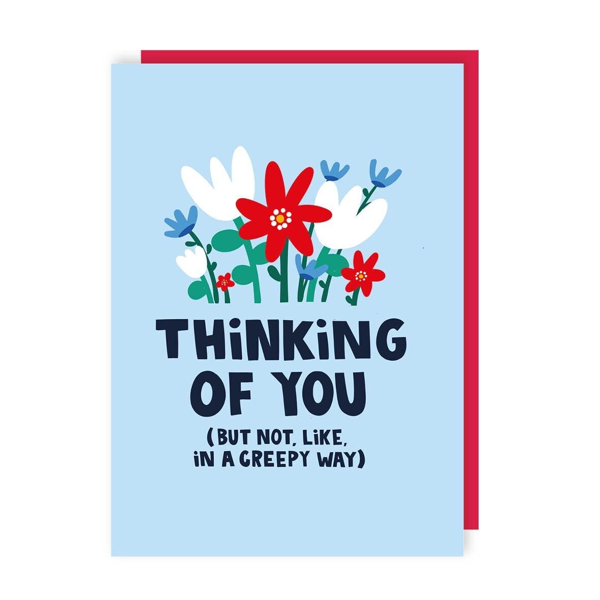 Confezione da 6 biglietti Funny Thinking of You
