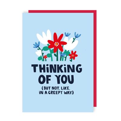 Funny Thinking of You Card Pack of 6