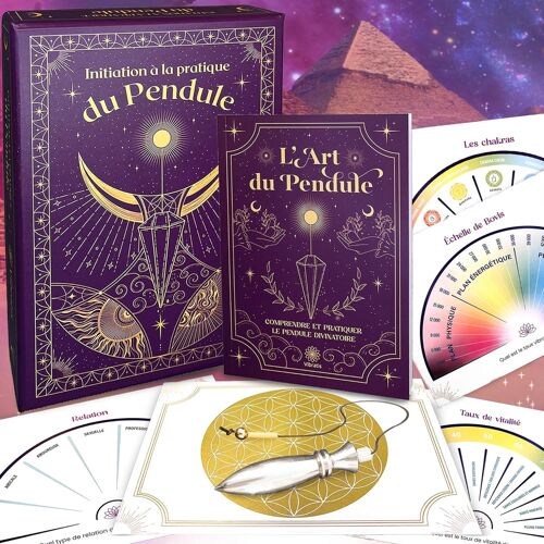 Coffret art du pendule + Pendule divinatoire Égyptien Thot