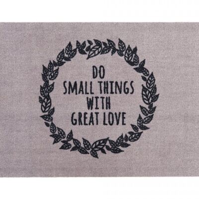 Washables Kitchen, Do small things with great love, 50x75cm, grau/schwarz,
