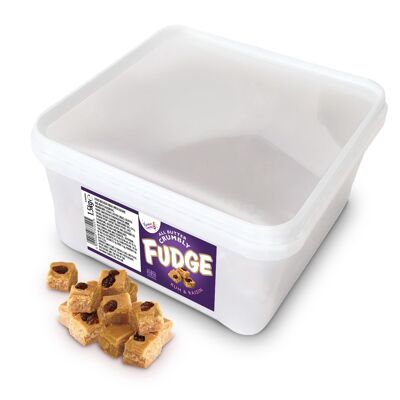 All Butter, Rum & Raisin Crumbly Fudge Tub 1.5Kg