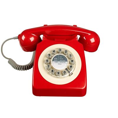 Teléfono Retro 746 en Rojo