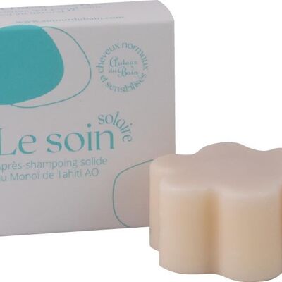 Le Soin SOLAIRE - Apres Shampoing Solide au Monoï de Tahiti AO
