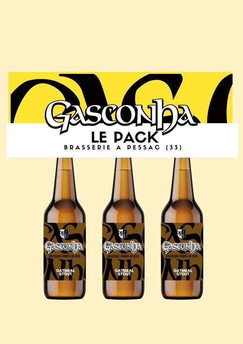 Bière Tripack Gasconha OatMeal Stout