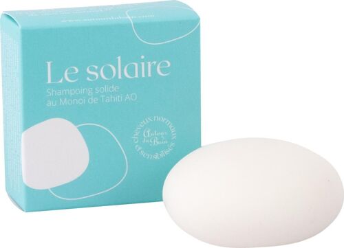 LE SOLAIRE - Shampoing Solide au Monoï de Tahiti AO - Cheveux normaux et sensibilisés