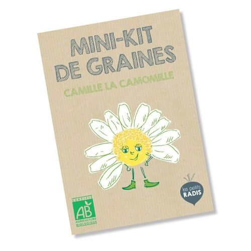 Mini kit de graines BIO de Camille la camomille