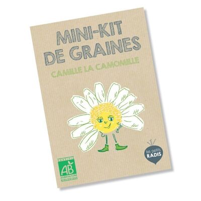 Camille la manzanilla mini kit de semillas ecológicas
