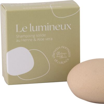 Le LUMINEUX - Shampoo Solido Henné Neutro e Aloe Vera - Capelli normali e colorati