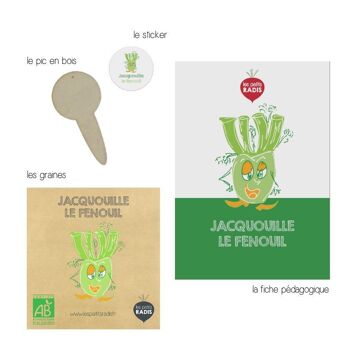 Mini kit de graines BIO de Jacquouille le fenouil 2