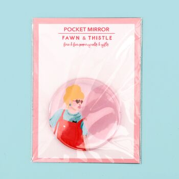 Miroir de poche Bubblegum Girl | Compacte | Miroir de maquillage 4