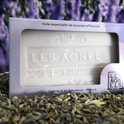 Jabón de Marsella con Aceite Esencial de Lavanda de Agnels 100g