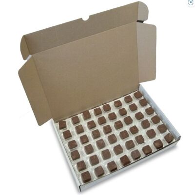 Cuadrado sabor caramelo y chocolate con leche
