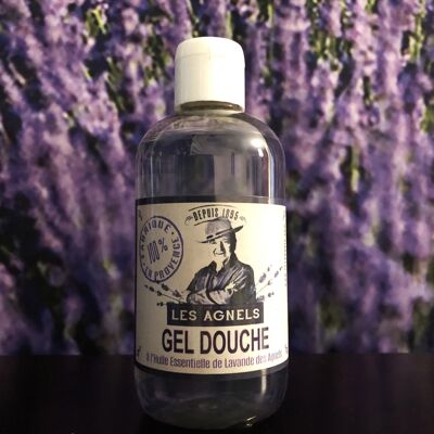 Shower gel with lavender essential oil