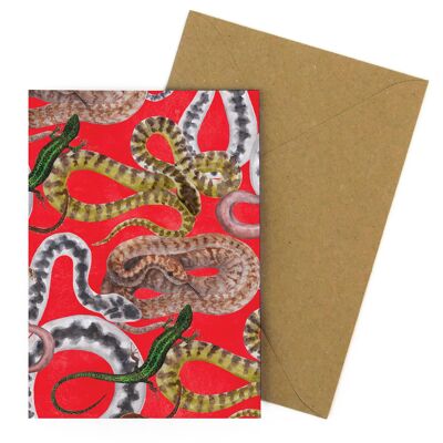 Reptilia Greetings Card