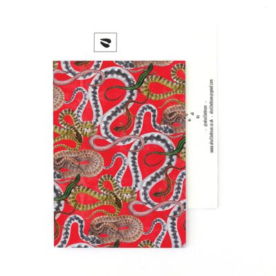 Carte postale imprimée Reptilia