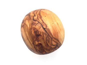 Boule en bois d'olivier, boule en bois décorative sculptée à main levée grande 3