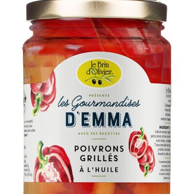 Grilled peppers in oil 12 x 285g - Les Gourmandises d'Emma