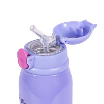 Bouteille d'eau pour enfants en acier Milk & Moo avec sac sirène 550 ml / 18,5 oz 5