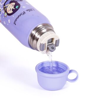 Bouteille d'eau pour enfants en acier Milk & Moo avec sac sirène 550 ml / 18,5 oz 6