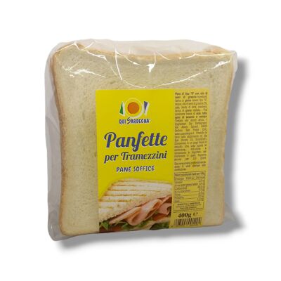 PanFette Brot für Sandwiches 400 g – Ideal für die Zubereitung von Sandwiches
