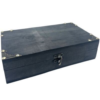 BlackF-50 - Caja de té / regalo / cesta - Gris - Se vende en 1 unidad por exterior