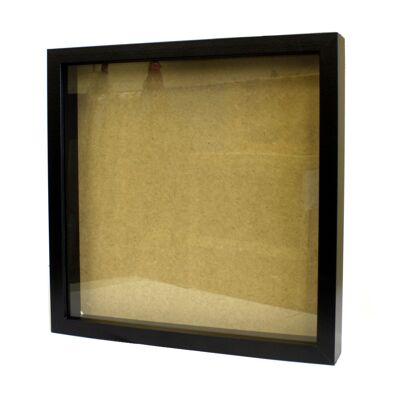 BlackF-53 - Cornice portafoto profonda 14x14 pollici - Nera - Venduto in 1x unità per esterno