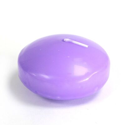 BlackF-59 - Large Floating Candles - Lilac - Sold in 6x unit/s per outer