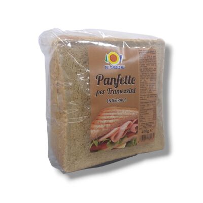 PanFette Pane Integrale per Tramezzini 400g - Ideale per preparazione di Tramezzini