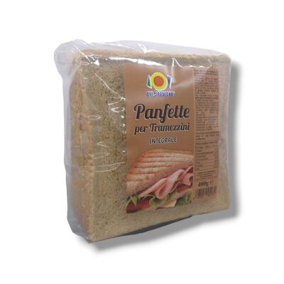 PanFette Wholemeal Bread for Sandwiches 400g - Ideal for preparing Sandwiches