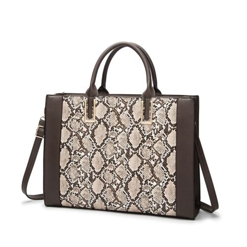 Isla Snake Print Tote Bag