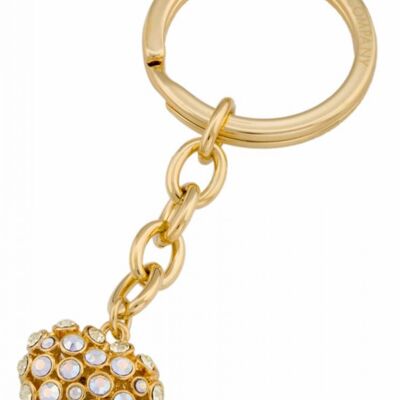 Mini Glamour Heart, gold, klar