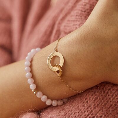Mother's Day - Love - Mom - Family - Intertwined ring bracelet on chain