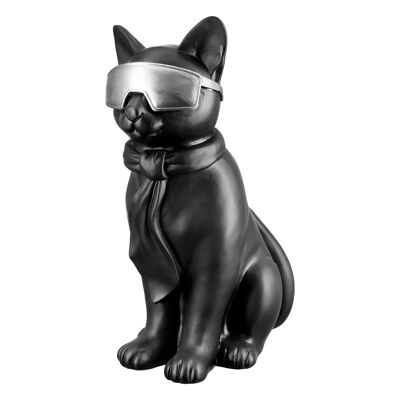Gatto "Hero Cat" H.35cm nero