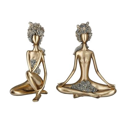Figura yoga "Rose" 2 assortiti, altezza 34 cm