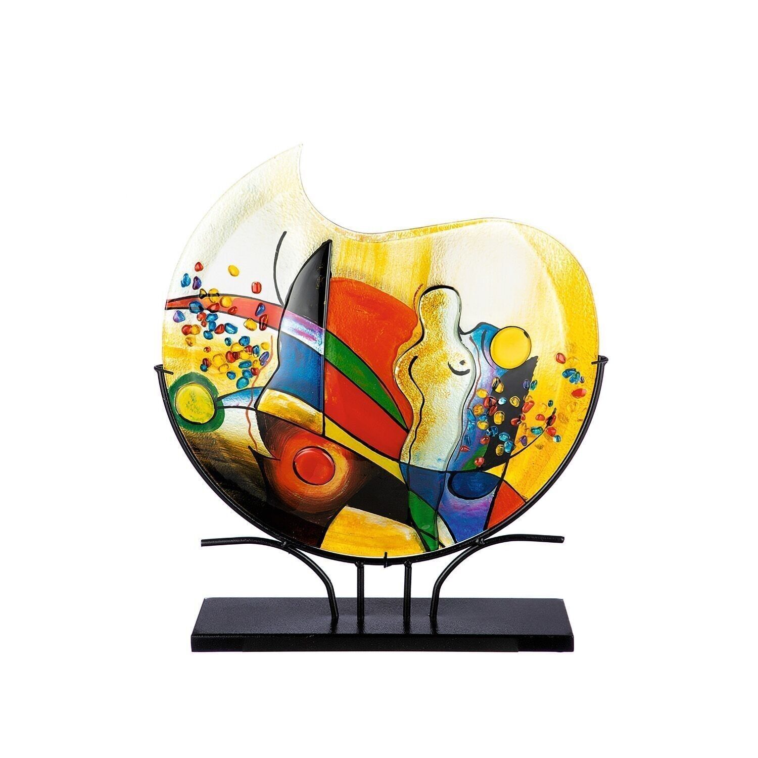 jarrón decorativo redondo "Silueta" Al.53cm