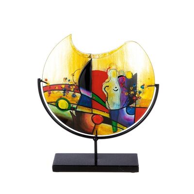 round decorative vase "Silhouette" H.38cm