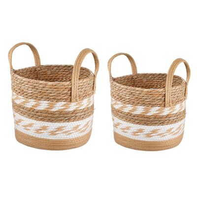 Panier en jonc de mer lot de 2