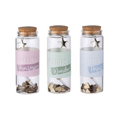 Message in a bottle "Klitzeklein" 3 assorted