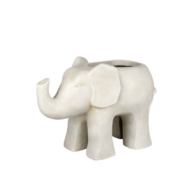 Cache-pot éléphant beige