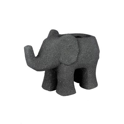 Cache-pot éléphant anthracite