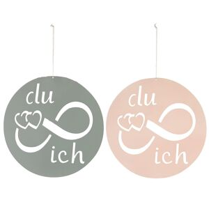 Cintre "Toi & Moi" 2-assortis, diamètre 22cm