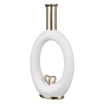 Vase "Amour" crème H.31cm