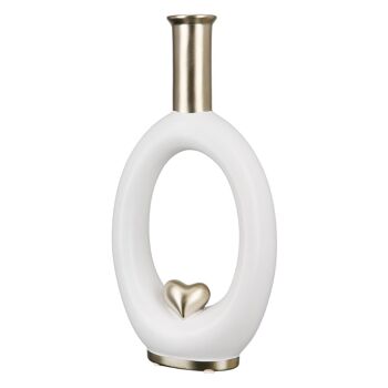 Vase "Amour" crème H.31cm 1
