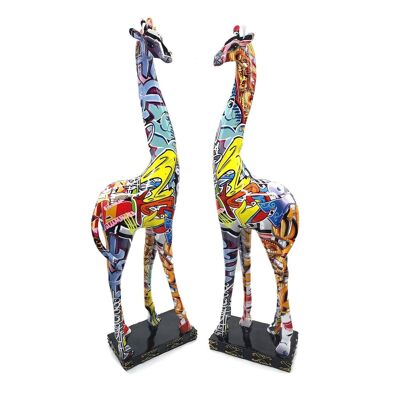 Art de rue girafe