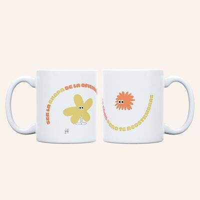 Mug being the pretty one in the office is not easy