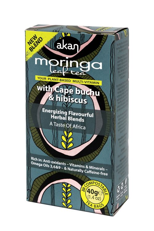 Moringa, Cape Buchu & Hibiscus Tea (40g/1.4oz)