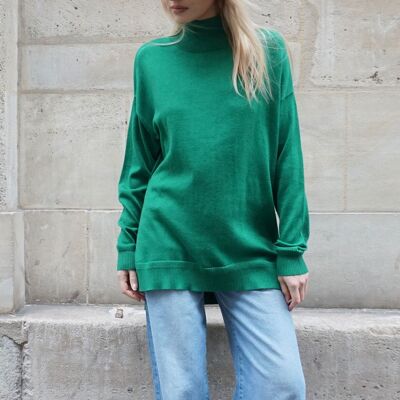 Maglione a collo alto VERDE - PHOEBEE