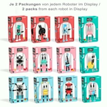Lil Robots - 24 robots assortis en forme d'étagère 32049 2